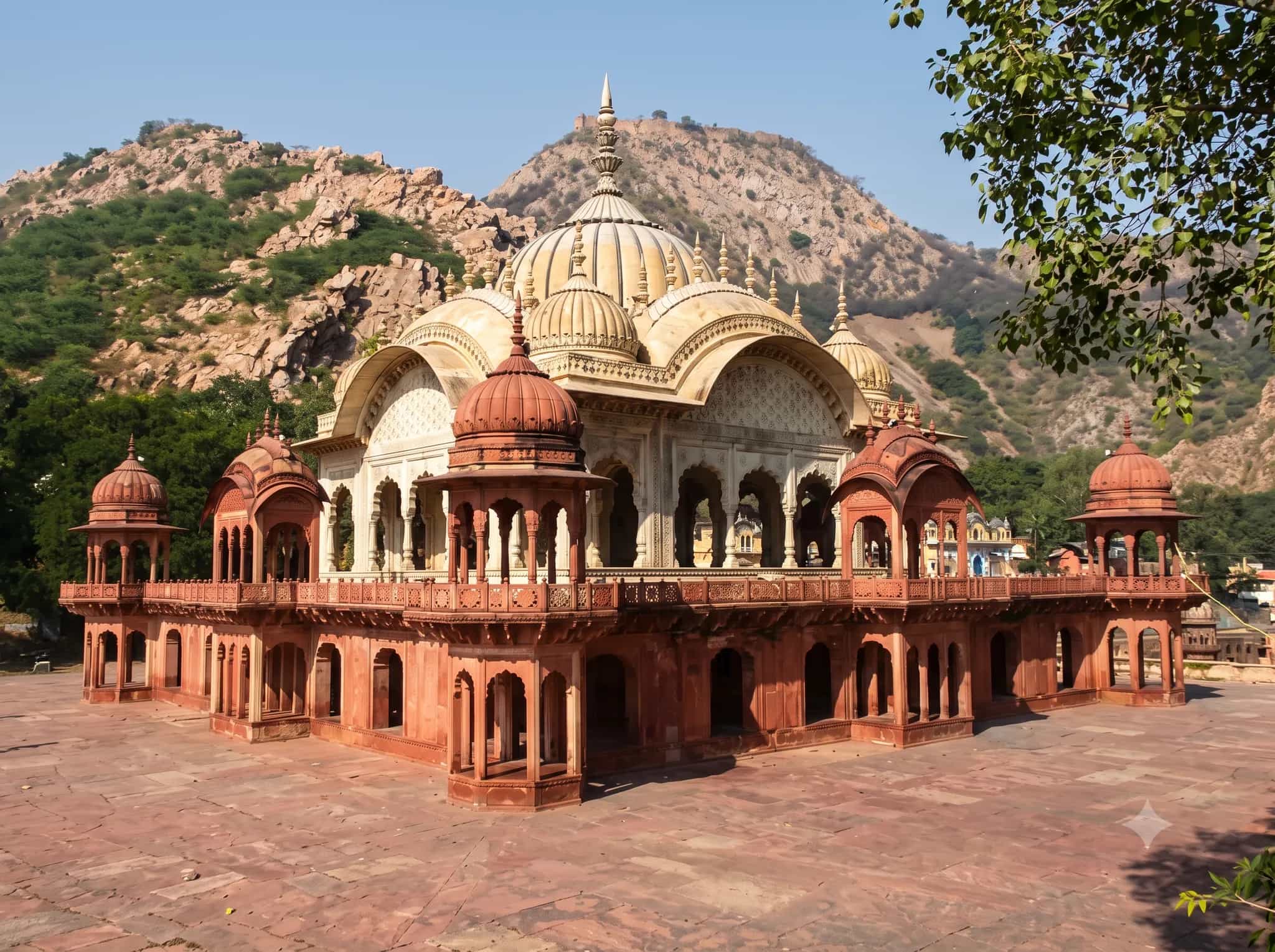 Historic Bala Quila Fort in Alwar, Rajasthan, overlooking the city landscape